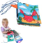 Baby Soft Book, Baby Krippe Tuch Buch Nettes Tier Lernen Mit Rassel Verzerrenden Spiegel Weiche Aktivität Crinkle Baby Bücher Spielzeug für Die Frühe Bildung(#3)