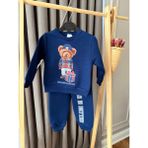 Baby Teddy Ayıcık Baskılı 3 Iplik Şardonlu Sweat Lastikli Bel Eşofman Erkek Çocuk Takım - 1 Yaş - 00 Lacivert