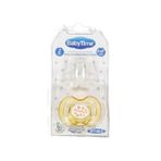 Baby Time Kiraz Uçlu Akide Desenli Emzik - 6 - 18 Ay - Sarı