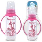 Baby Time Silikon Kiraz Uçlu Kulplu 250 ml PP Biberon