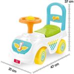 Baby Toys Renkli İlk Arabam Oyuncak Araba 21x47x37 cm Dört Tekerlekli Eğlenceli Yürüteç
