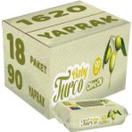 Baby Turco 18x90 Adet 1620 Yaprak Zeytinyağlı Plastik Kapaklı Islak Havlu Mendil