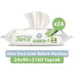Baby Turco 24x90'lı Aloe Vera Islak Mendil