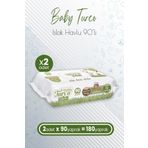 Baby Turco 2x90 Adet 180 Yaprak Zeytinyağlı Plastik Kapaklı Islak Havlu Mendil