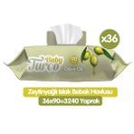 Baby Turco 36x90'lı Zeytinyağlı Islak Mendil