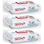 Baby Turco 3x90 Yaprak Beyaz Sabun Kokulu Islak Havlu