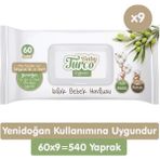 Baby Turco 60'lı Doğadan Yenidoğan Islak Bebek Havlusu