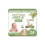 Baby Turco Doğadan No:2 Mini 24 Adet Bebek Bezi