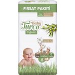 Baby Turco Doğadan No:2 Mini 48 Adet Bebek Bezi