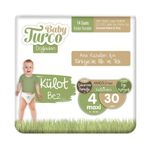Baby Turco Doğadan No:4 Maxi 30 Adet Külot Bebek Bezi