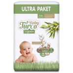 Baby Turco Doğadan No:4 Maxi 416 Adet Bebek Bezi