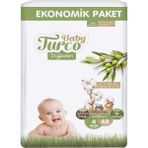 Baby Turco Doğadan No:4 Maxi 48 Adet Bebek Bezi