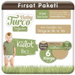 Baby Turco Doğadan No:6 XLarge Külot Bebek Bezi