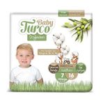 Baby Turco Doğadan No:7 XXLarge 16 Adet Bebek Bezi