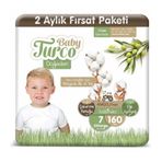 Baby Turco Doğadan No:7 XXLarge 160 Adet Bebek Bezi
