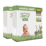 Baby Turco Doğadan Pofuduk No:4 Maxi 200 Adet Bebek Bezi