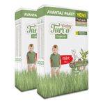 Baby Turco Doğadan Pofuduk No:6 XLarge 124 Adet Külot Bebek Bezi