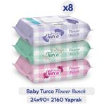 Baby Turco Flower Bunch 2160 Yaprak Islak Havlu