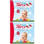 Baby Turco Klasik 2x60 Yaprak Plastik Kapaklı Islak Mendil