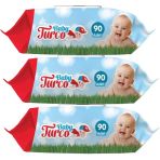 Baby Turco Klasik 3x90 Yaprak Islak Havlu Mendil