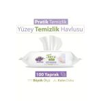 Baby Turco Turco Doğadan Pratik Yüzey Temizlik Havlusu Lavanta 100 Yaprak