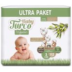 Baby Turco Ultra Midi 112'li Bantlı Bez 5-9 kg Arası Bebeğiniz İçin Yüksek Sızdırmazlık - 3 Beden (4 - 9 kg)