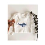 Baby Whale Kol Çıtçıtlı Organik Bebek Body, 2-4 Yaş