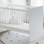 Baby When BW1020 - Pratik Kademeli Sallanır Bebek Beşik Beyaz 60x120