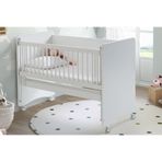 Baby When BW1060 - Pratik Tekerlekli Anne Yanı Bebek Beşik Beyaz 60x120