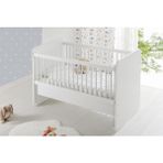Baby When BW1075 - Pratik Anne Yanı Sallanır Bebek Beşik Beyaz 60x120