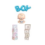 Baby Yazılı Şeffaf Balon Kutusu Bebek Ve Boy Folyo Balon Ve Balon Seti