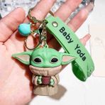 Baby Yoda Anahtarlık Bebek Grogu Figür Maskot The Mandolin Yıldız Savaşları Simego Temalı Sevimli Aksesuar Çanta ve Araba Süsü Hediyelik - KARDEŞ GROGU