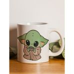 Baby Yoda Baskılı Kahve Kupası - Beyaz - 199 ml