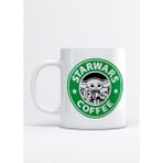 Baby Yoda Starbucks Baskılı Porselen Kupa Bardak - 1 Adet - 199 ml
