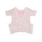Baby Z Pembe Dantelli Dokuma Kısa Kız Bebek Tulum