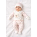 Baby Zuhu My Baby Kumsal % 100 Coton 10 Lu Hastane Çıkışı ayıcıklı 6553 - Pembe - Yenidoğan