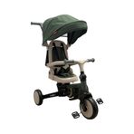 Baby2go Go-bike Ebeveyn Kontrollü 3 Tekerlekli Tenteli Bisiklet Haki