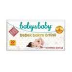 Baby&Baby 30'lu Kaydırmaz Bantlı Bebek Bakım Örtüsü