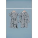 Babybek Collection Ikili Kız Çocuk Elbise Takımı - 3 - 4 Yaş - Bebe Mavisi