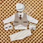 Babybiss Baby Biss Erkek Bebek Mevlüt Takımı - 0 - 6 Ay - Bej - Kahve