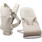 Babybjörn 2'li Set Bliss Ana Kucağı & Kanguru Mini 3D Jersey Light Beige - Açık Bej