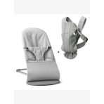Babybjörn 2'li Set Bliss Ana Kucağı Woven Melange & Kanguru Mini 3D Jersey Light Grey