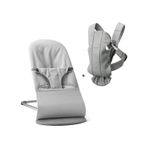 Babybjörn Balance Bliss Ana Kucağı Woven Melange & Kanguru Mini 3D Cotton Yeni Doğan Seti / Light Grey