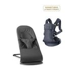 Babybjörn Balance Soft Woven Jersey Tri-fabric Dark Grey 0-13 Kg Ana Kucağı Ve Harmony Mesh Antracite Kanguru - Gri