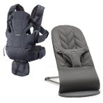 BabyBjörn Bliss Ana Kucağı Petal Cotton & Kanguru Move 3D Mesh/Anthracite