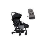 Babybjorn Bliss Ana Kucağı Petal Woven Anthracite & Bumprider Connect³ Bebek Arabası Black-Grey Mela