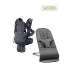 Babybjörn Bliss Petal Woven 0-13 Kg Ana Kucağı Ve Move 3d Mesh Anthracite Kanguru 2'li Set