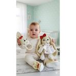 BABYBOUTİQUEHOUSE Amigurumi kalpli elbiseli tavşan set