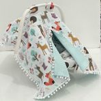 Babycity Pamuk Müslin Çok Amaçlı Çift Katlı Müslin Puset Örtüsü ve Minderi - 0 - 13 kg - Açık Bej