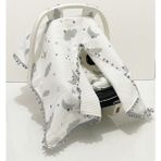 Babycity Pamuk Müslin Çok Amaçlı Çift Katlı Müslin Puset Örtüsü ve Minderi - 0 - 13 kg - Fuşya